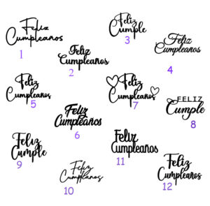 deyael_Feliz_cumpleaños_Frontal Topper Feliz Cumpleaños frontal