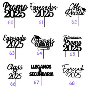 Topper Graduación para pinchar