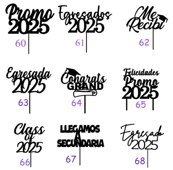 Topper Graduación para pinchar