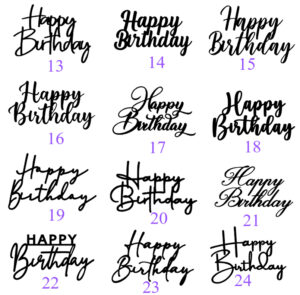 Topper happy birthday