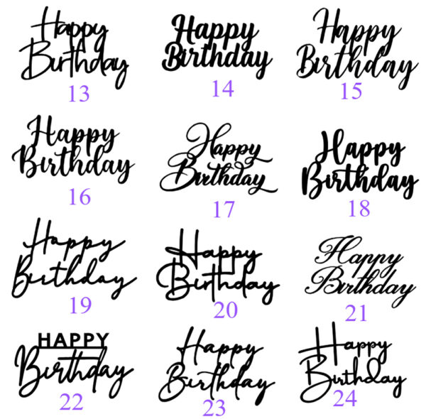 Topper happy birthday