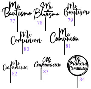 Topper varios para pinchar